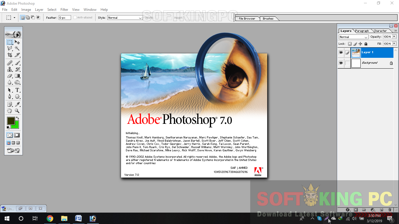 adobe photoshop 7.0 downlod setup for free